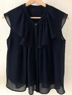 NANO universe フリルカラーブラウス