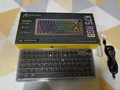 ATTACK SHARK K75 RGB 透明 メカニカル グキーボード
