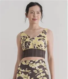 【Sukala】新品未使用リーフバイカラーヨガトップス/Sサイズ