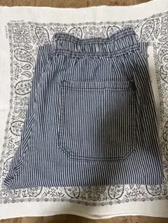 GU シェフパンツ ヒッコリーストライプ L