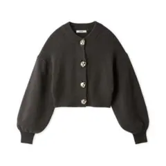 SNIDEL ボタンフラッフィーニットカーディガン