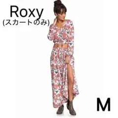 Roxy ロキシー　スカート　花柄　ピンク　スリッド