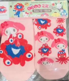 関西万博会場購入　ミャクミャク　サンリオマイメロディ 靴下 13~18cm