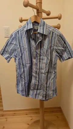 Paul Smith ポールスミス　半袖シャツ Sサイズ ストライプ　ブルー
