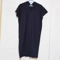 5/6まで　H1　STYLE DELI 半袖カットソーワンピース 02 ネイビー