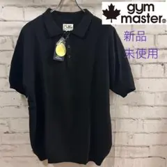 【新品未使用】gym master ジムマスター 鹿の子ポロシャツ ブラックのサムネイル