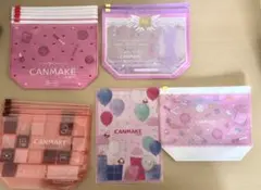 CANMAKE TOKYO A5クリアファイル&ポーチ4種全12個