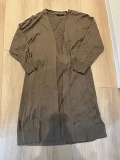 INGNI イング　ブラウンロングカーディガン　秋に大活躍　シンプルデザイン