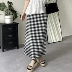 ギンガムチェック スカート　新品タグ付き