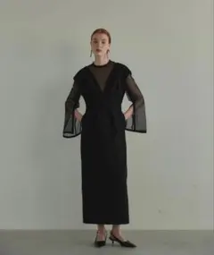ANDRESD V line jacquard dress - メルカリ