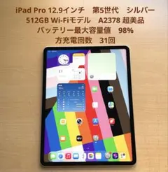 iPad Pro 12.9インチ　第5世代　シルバー　512GB 超美品　#3