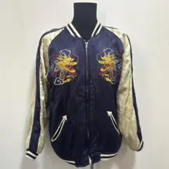 ハリウッドランチマーケット スカジャン 龍 聖林公司 ブルー