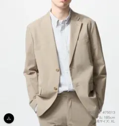 UNIQLO 感動ジャケット&パンツ セットアップ ベージュ S