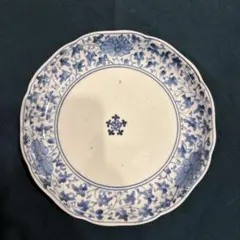 古伊万里　染付　六寸皿　江戸時代　骨董　アンティーク　金継ぎ　有田焼　九谷焼 古伊万里 染付 六寸皿 江戸時代 骨董 アンティーク 金継ぎ