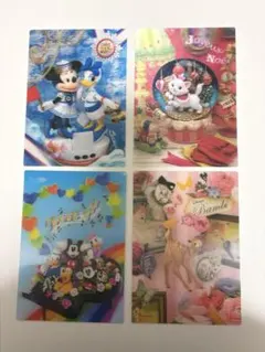 ディズニー3Dポストカード 4枚セット