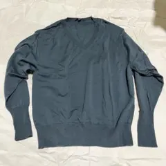 【UNIQLO / ユニクロ】 毛100% / Vネック 長袖セーター / S