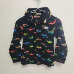 JUNKSTORE ルアー柄　フリースジャケット 110cm