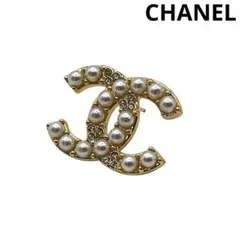 【CHANEL】シャネル ピアス　ココマーク　パール ゴールド アクセサリー