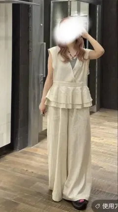 JEANASIS ペプラム サロペット オールインワン Sのサムネイル