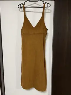 ブラウン スエードサロペット