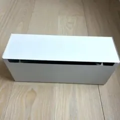 【無印良品】スチールタップ収納箱フラップ式・ホワイトグレー