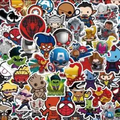 新品未使用　MARVEL スパイダーマン ステッカーセット50枚のサムネイル
