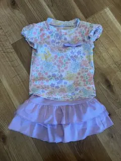 花柄セパレート水着 110センチ