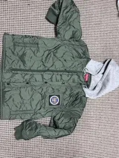 Supreme キルティングジャケット フード付き オリーブ M