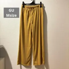 GU リブプルオンパンツ イエロー Mサイズ