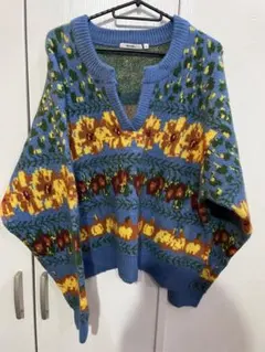 フラワー ニット