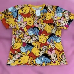 ♡♡ くまのプーさん　LLサイズ Tシャツ　男女兼用　ディズニーランド　総柄