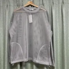【新品・未使用✨】attrayant_メッシュグレートップス
