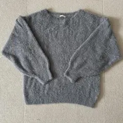 GU ジーユー スフレヤーンセーター XLサイズ グレー