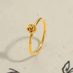 ステンレスリング　フラワーリング　指輪　リング　レディースリング