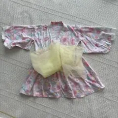 花柄浴衣 100cm~ 120㎝ピンク