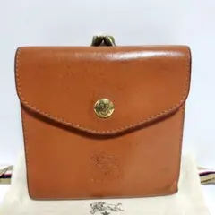 イルビゾンテ　IL BISONTE　二つ折り財布　がま口　ブラウンのサムネイル