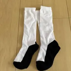 ホワイト　キッズハイソックス　15〜20cm