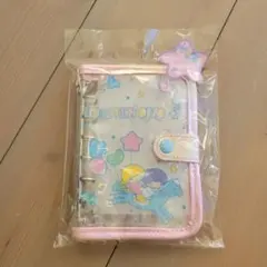 キキララA7シャカシャカノート バインダー シール帳カバー付き　クリアシール帳