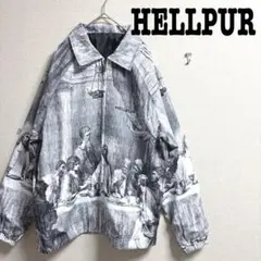 HELLPUR フルジップブルゾンジャンパー　アート柄　最後の晩餐