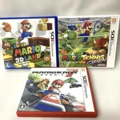 3DS スーパーマリオ3Dランド/マリオテニス/マリオカート7 ソフト