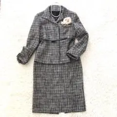 【日本製】アンタイトル ツイードセットアップ スーツ 2 M セレモニー 卒業式