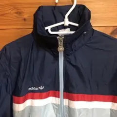 希少　 80s 90sデサント製　adidas ナイロンウェア　L 【匿名配送】