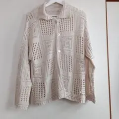 Alley by w closet 透かし編みカーディガン Fサイズのサムネイル
