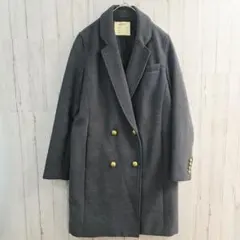 MOUSSY マウジー チェスターコート ダブル グレー 金ボタン