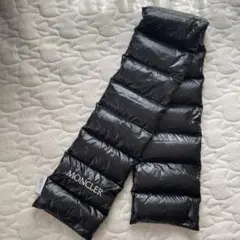 【大幅値下げ】MONCLER ダウンマフラー ブラック 正規品