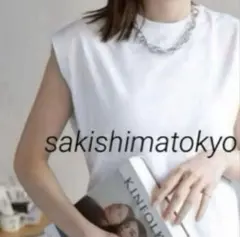 売り切り特価　新品　sakishimatokyo ワイドノースリーブＴシャツ