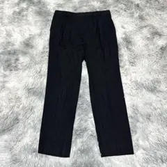 【la.f/ラエフ】リネンパンツ ブラックL 麻58% 大人 涼しい 夏【美品】のサムネイル