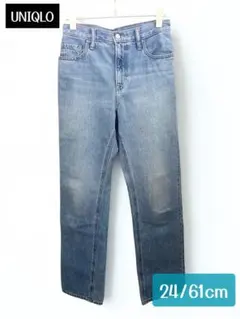 合わせやすい✩UNIQLO ストレートデニム 24/61cm