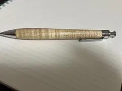 は*る様 工房楔 シャーペン0.5mm シカモア ちぢみ杢 固定式口金付き