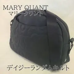 MARY QUANTマリークワント デイジーランダムキルト ショルダー ブラック